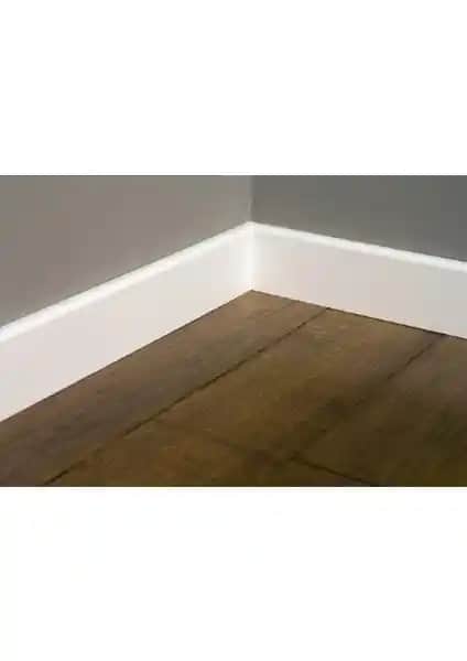 İnan Yapı Lake Beyaz Eko-T Model 8 cm PVC Süpürgelik Modern ve Dayanıklı Tasarım