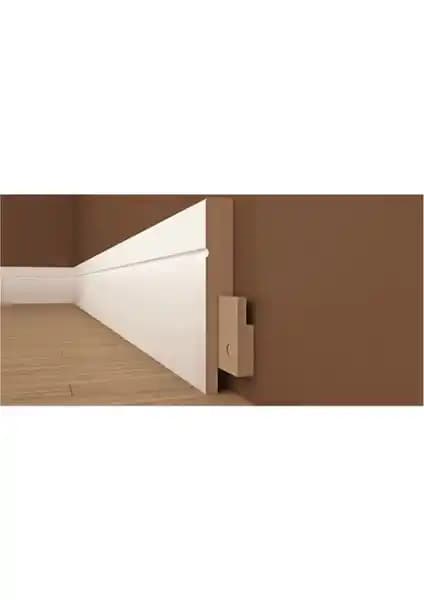 İstanbul PVC Kaplama ile Modern ve Dayanıklı Lake Beyaz Süpürgelik Modeli 25 Metre