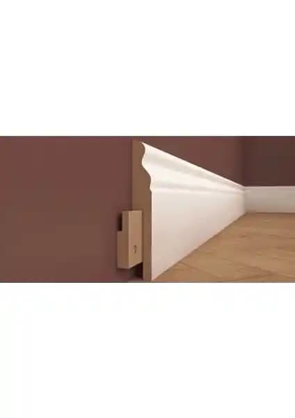 İstanbul Yalı Serisi PVC Süpürgelik 12.5 Metre Lake Saten Beyaz Modern Tasarım