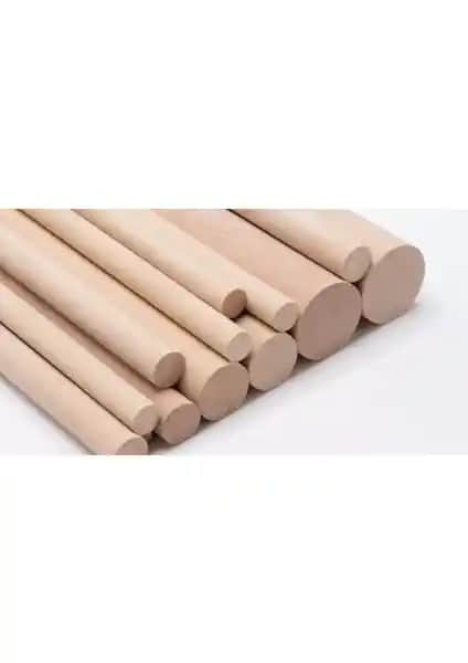 Kayın ve Gülgen Ağaçlarından Üretilen 40 mm Çapında Yuvarlak Ahşap Çıta - Dayanıklı ve Doğal Kullanım İçin