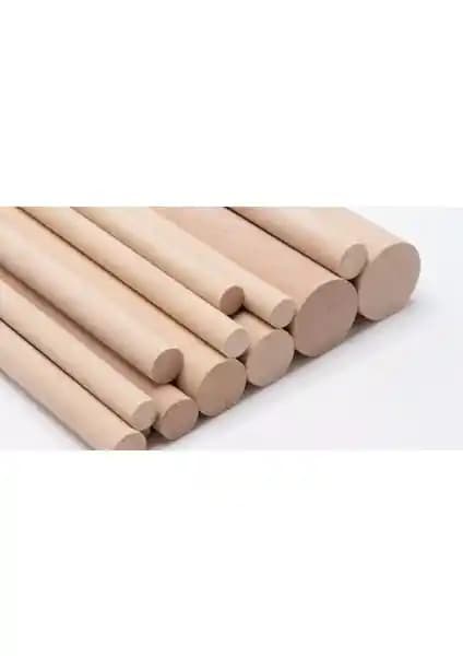 Kayın ve Gülgen Ağaçlarından Üretilen 40 mm Çapında Yuvarlak Ahşap Çıta - Dayanıklı ve Doğal Kullanım İçin