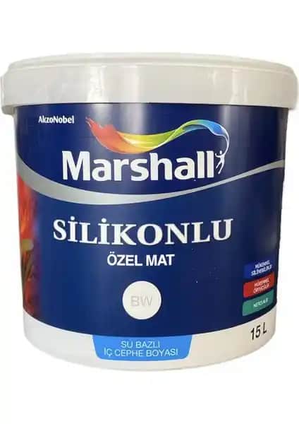 Marshall Özel Mat İç Cephe Boyası 15 Litre Dayanıklı ve Estetik İç Mekan Boyası