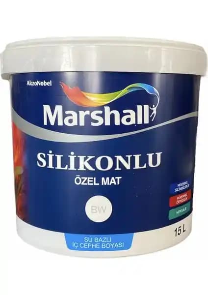 Marshall Özel Mat İç Cephe Boyası 15 Litre Dayanıklı ve Estetik İç Mekan Boyası