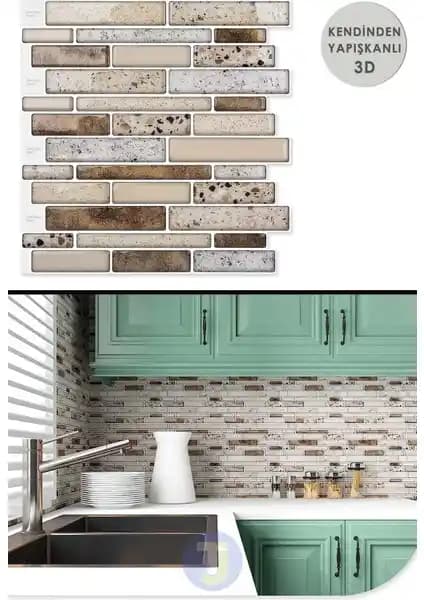 Modern ve Pratik Mutfak Dekorasyonu İçin Technojet 3D Mozaik Kaplama Önerileri