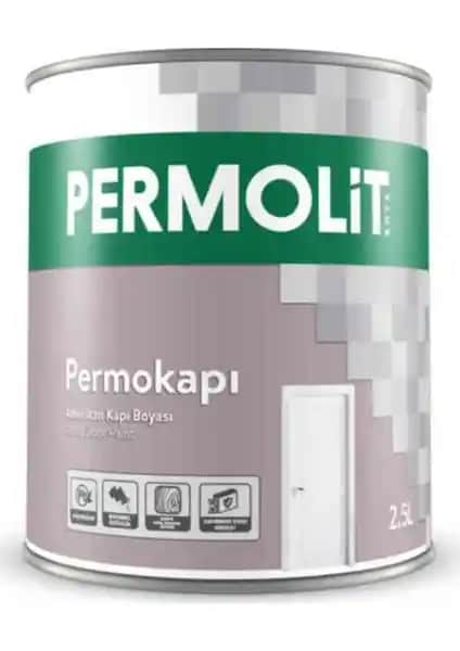 Permolit Panel Kapı Sentetik Beyaz 2,5 lt - Dayanıklı ve Estetik Kaplama Çözümü