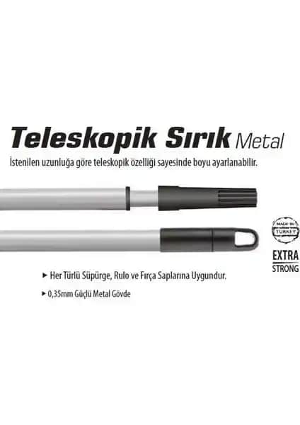 Sgs Teleskopik Metal 2 Metre Uzatma Çubuğu Temizlik ve Boyama İçin Çok Yönlü Kullanım