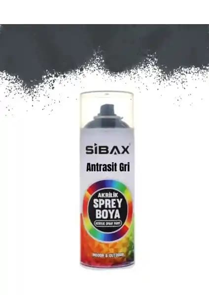 Sibax Akrilik Sprey Boya Antrasit Gri 400 ml Yüksek Kalite ve Dayanıklılık Sunar