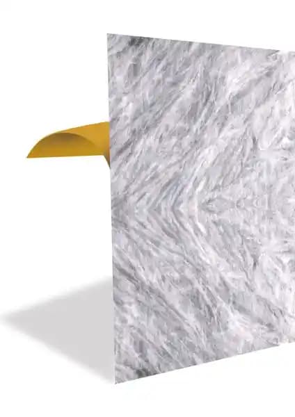 Tink Kendinden Yapışkanlı Gri Mermer Desenli PVC Panel ile Modern İç Mekan Dekorasyonu