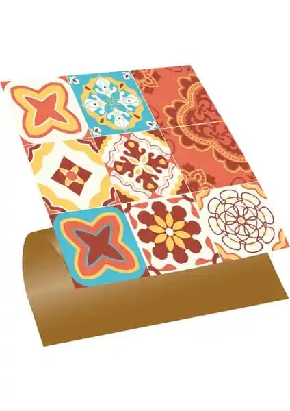 Tink Kendinden Yapışkanlı Lunapark Desenli PVC Karo ile Pratik ve Estetik İç Mekan Dekorasyonu