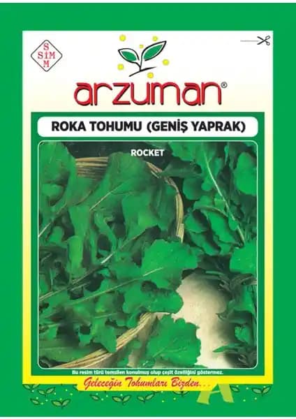 Arzuman Roka Tohumu 25 Gr - Geniş Yapraklı, Kolay Yetiştirilen Sağlıklı Bitki