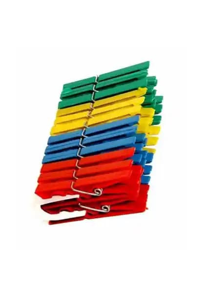 Atadan 24'Lü Klasik Mandal - Snn1: Esnek, Dayanıklı ve Dekoratif Çamaşır Mandalı