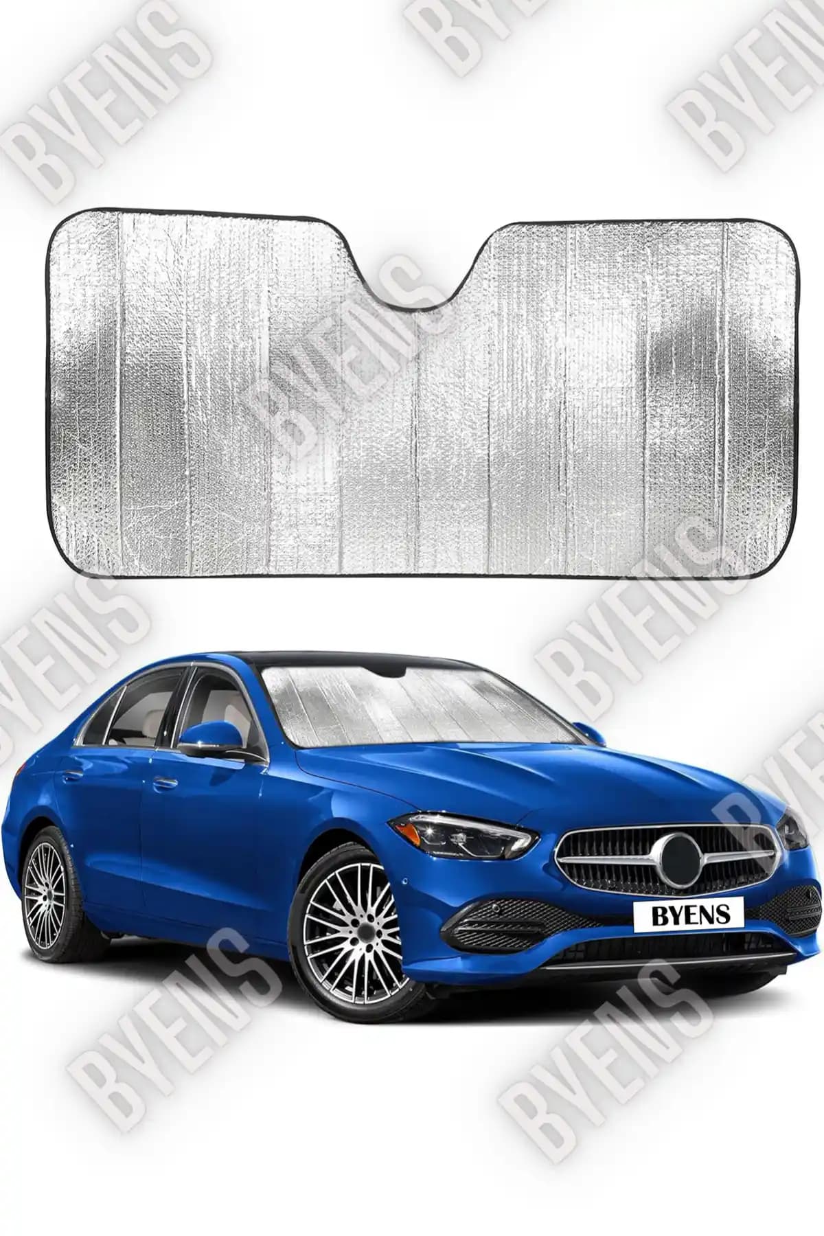 BYENS Araba Ön Cam Güneşlik: Mercedes-Benz İçin Etkili ve Katlanabilir Koruma