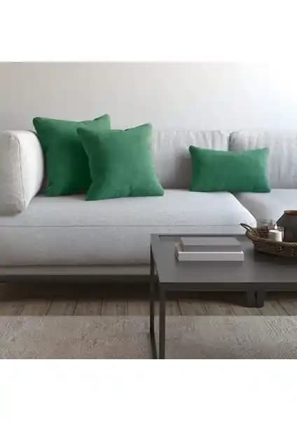 Demor Home Soft Series Çam Yeşili Kırlent Kılıfı: Konforlu ve Estetik Ev Dekorasyonu