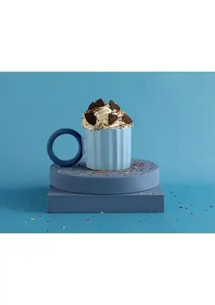 English Home Angled New Bone China Kupa 260 ml Açık Mavi - Şık ve Fonksiyonel Tasarım