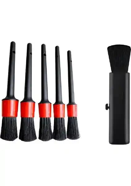 Evefix 5+1 Parça Araç Detaylı Temizlik Fırçası Seti İç ve Dış Mekan Kullanımı İçin