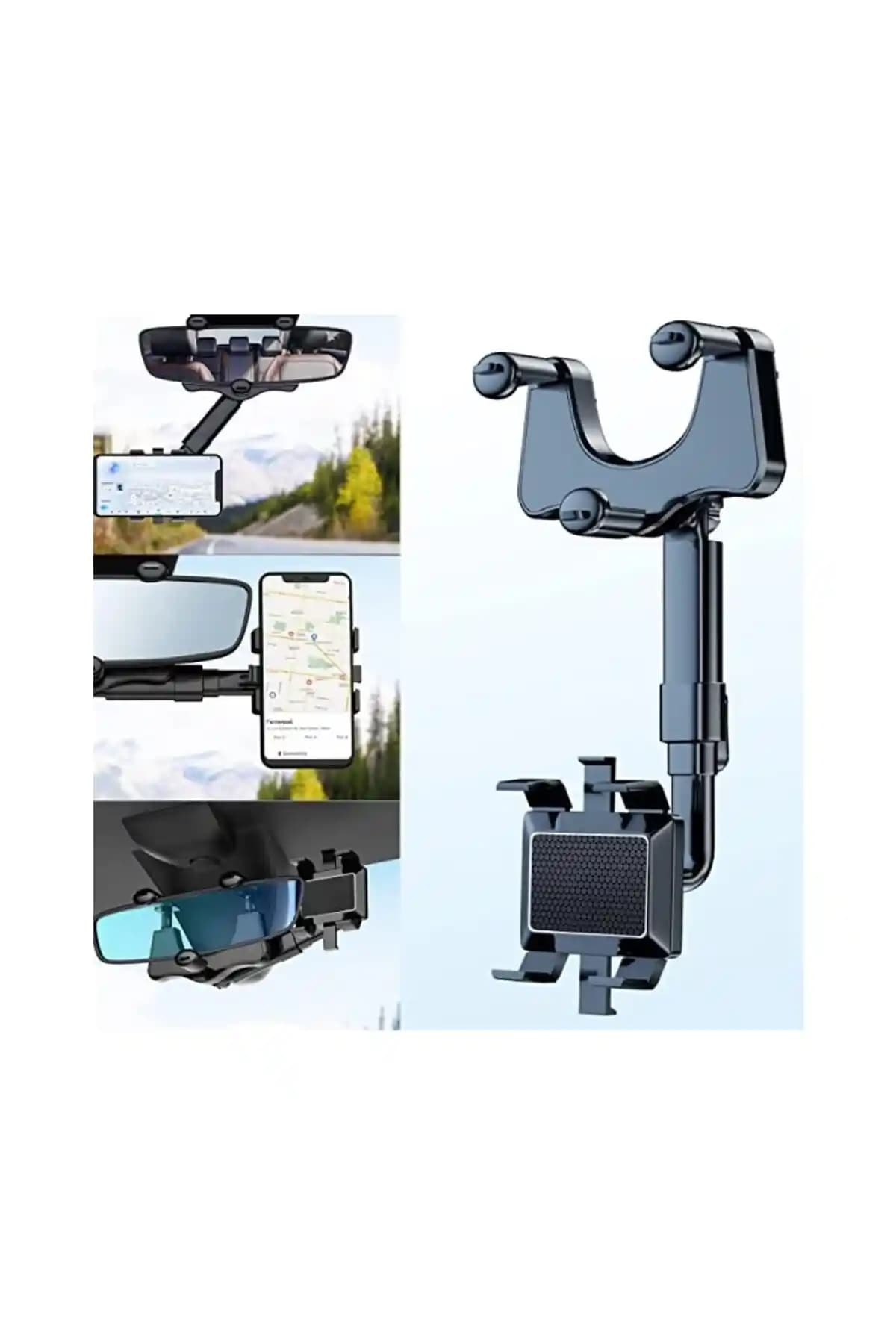 Genel Markalar Araç İçi Uzayan Ayarlanabilir Dikiz Aynası Telefon Tutucu Özellikleri ve Kullanımı