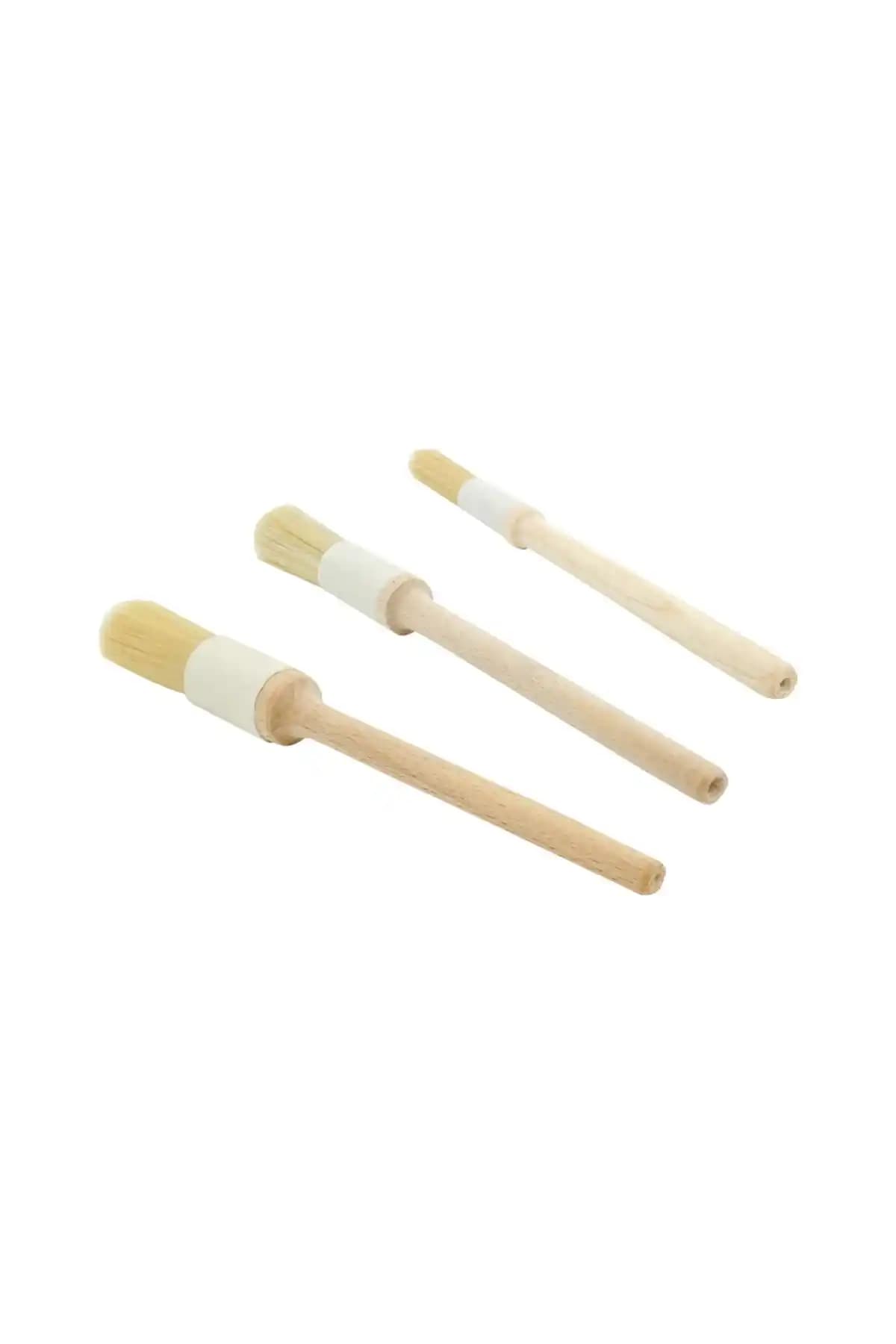 Genel Markalar Detay Oto Temizlik 3'lü Fırça Seti ile Araç İç ve Dış Temizliği