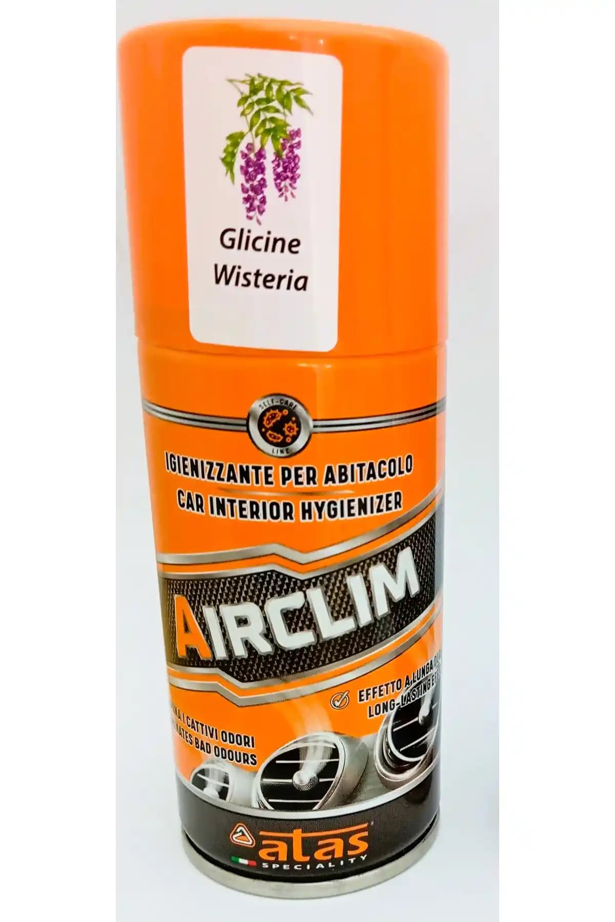 İtalyan ATAS Airclim Klima Temizlik Gaz Bombası 150ml Mor Salkım Çiçeği Kokulu