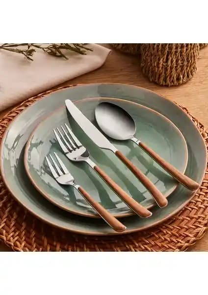 Karaca Melia 24 Parça 6 Kişilik Çatal Kaşık Bıçak Takımı Dayanıklı ve Şık Tasarım