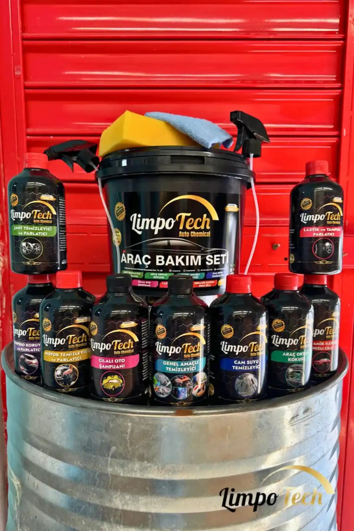 LİMPO TECH Araç Bakım Seti 13 Parça ile Kapsamlı ve Pratik Araç Temizliği