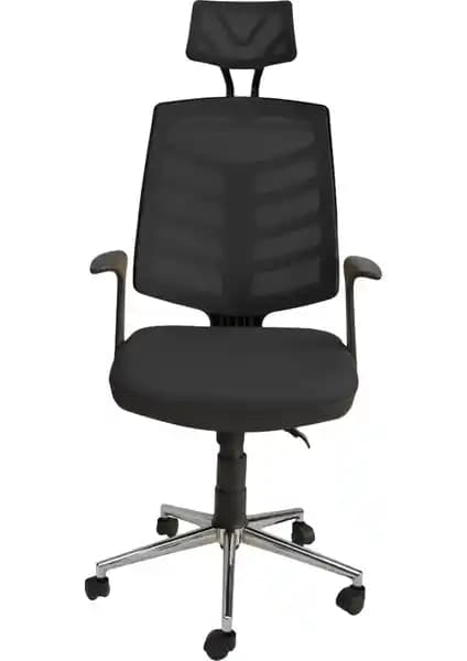 Obc Piramit Krom Fileli Ergonomik Ofis ve Öğrenci Çalışma Koltuğu - Yerli Üretim