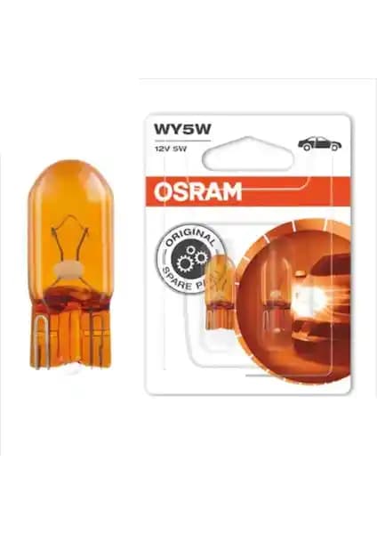 Osram 12V 5W Dipsiz T10 Turuncu Park Ampulü - Araç Aydınlatmasında Güvenilir Çözüm
