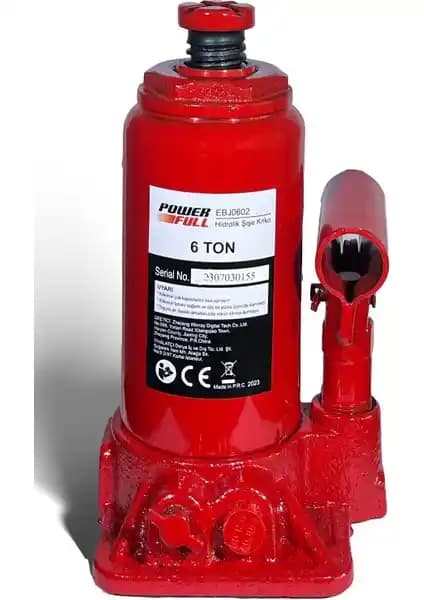 Powerfull 6 Ton Hidrolik Şişe Kriko: Güçlü ve Dayanıklı Kaldırma Çözümü