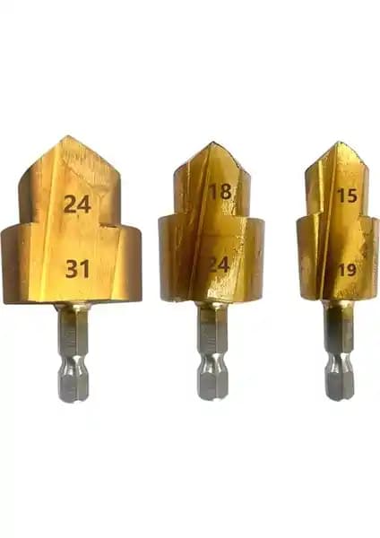 Sagrado 3 Adet Kademeli Matkap Ucu Seti: Dayanıklı ve Çok Yönlü Delme Çözümü