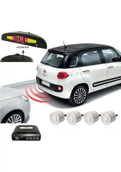 ST Park Sensörü Led Ekranlı Beyaz: Gelişmiş Araç Park Güvenliği ve Kolay Montaj