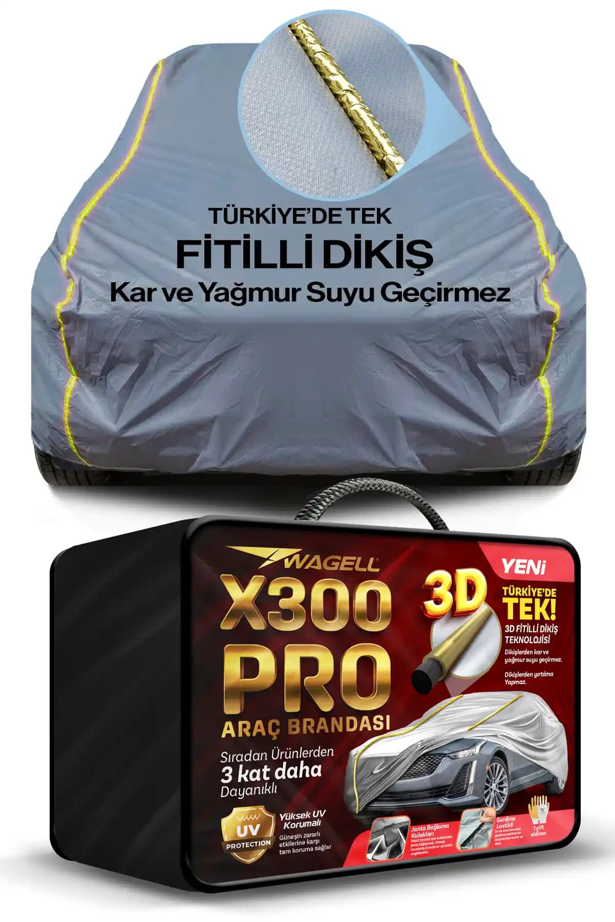 Wagell Sedan Araçlar İçin Lüks Miflonlu Araba Brandası: Dayanıklı ve Çok Yönlü Koruma