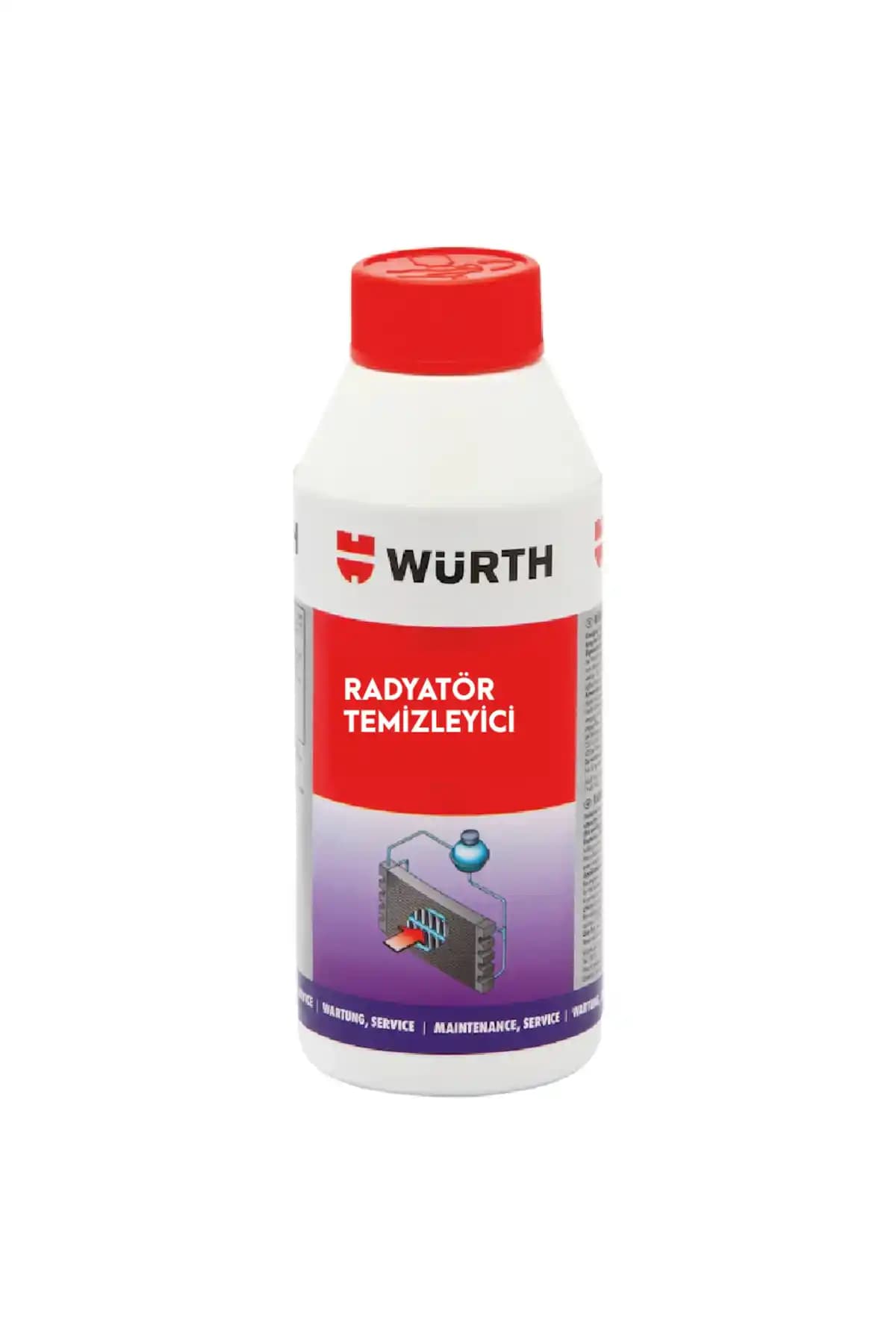 Würth Radyatör Temizleyici 250 ML ile Motor Soğutma Sisteminde Etkili Koruma ve Temizlik