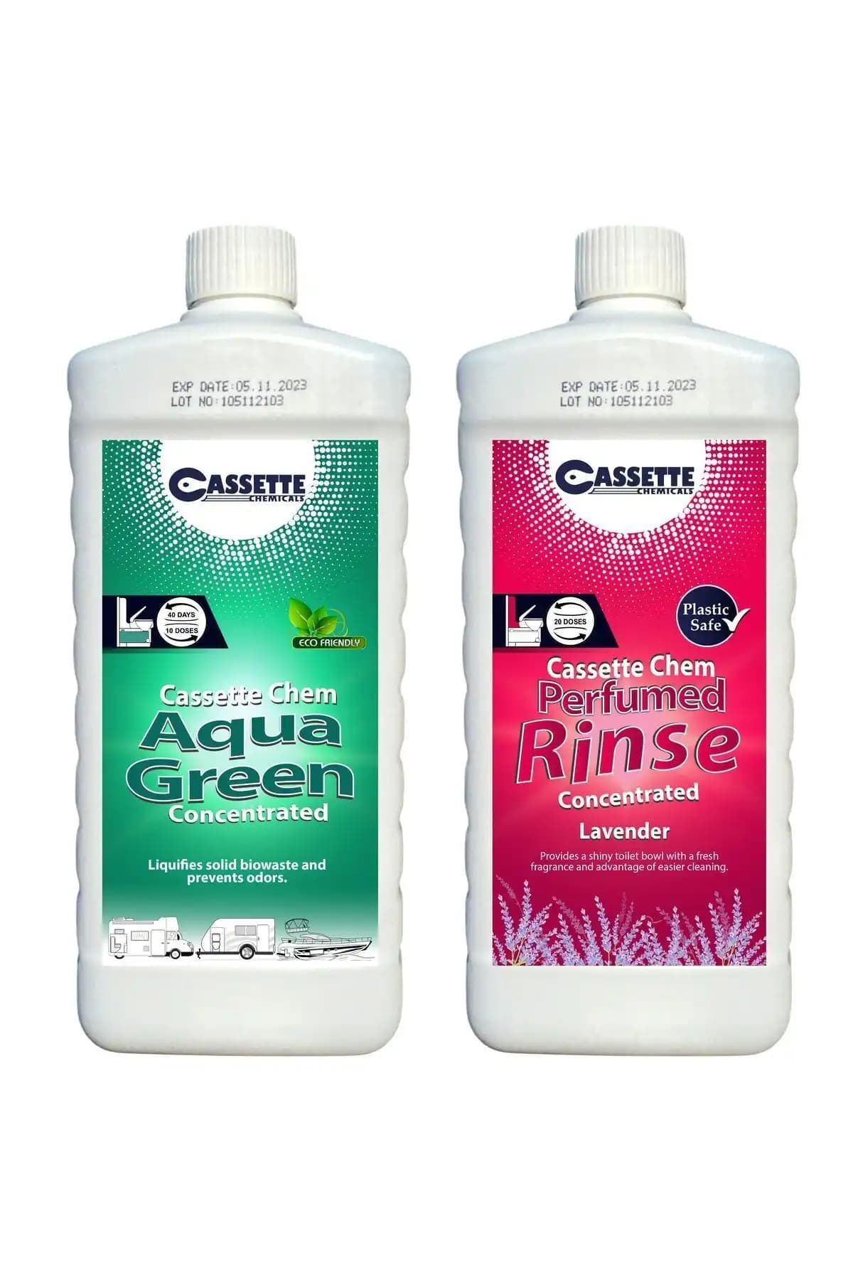 Aqua Green ve CASSETTE CHEMICALS Tuvalet Kimyasalları Karşılaştırması 2
