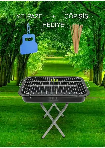 Layrol Seyyar Ayaklı Katlanabilir Küçük Boy Mangal: Pratik ve Dayanıklı Dış Mekan Piknik Çözümü