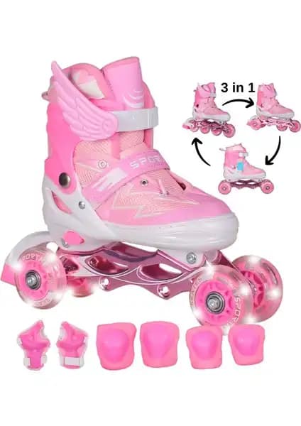 Sportaj Işıklı Silikon Tekerli ve Unicorn Işıklı Paten Karşılaştırması 1
