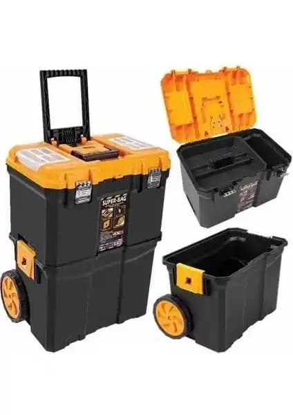 Super-Bag Büyük Tekerlekli Çift Katlı Teknisyen Alet Çantası Özellikleri ve Kullanım Avantajları