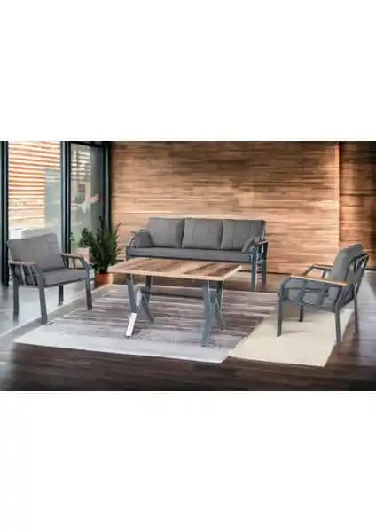 Tu Tienda Nergiz 3+1+1 Bahçe ve İç Mekan Masa Oturma Grubu Tasarımı ve Özellikleri