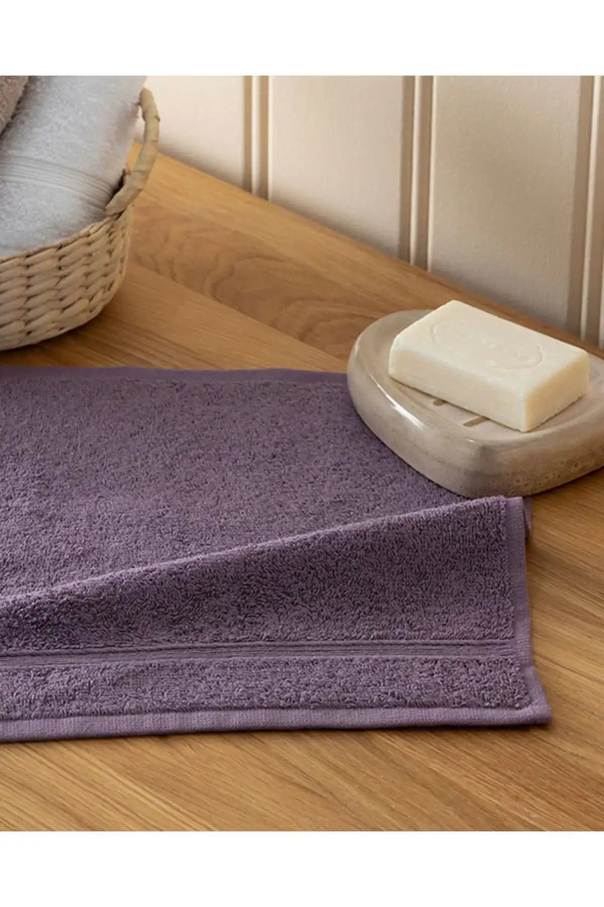 English Home Pure Basic El Havlusu Koyu Mor 30x30 Cm Modern ve Dayanıklı Tasarım