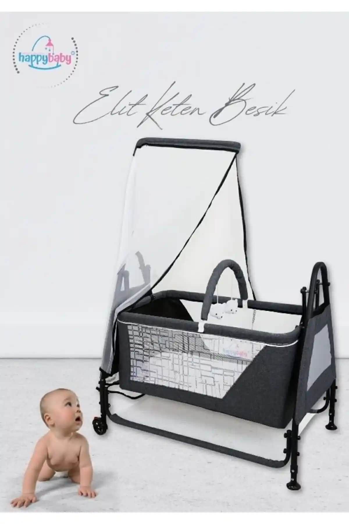2025'te Happy Baby Elit Keten Beşik ile Bebeklerinizin Güvenli Uykusu