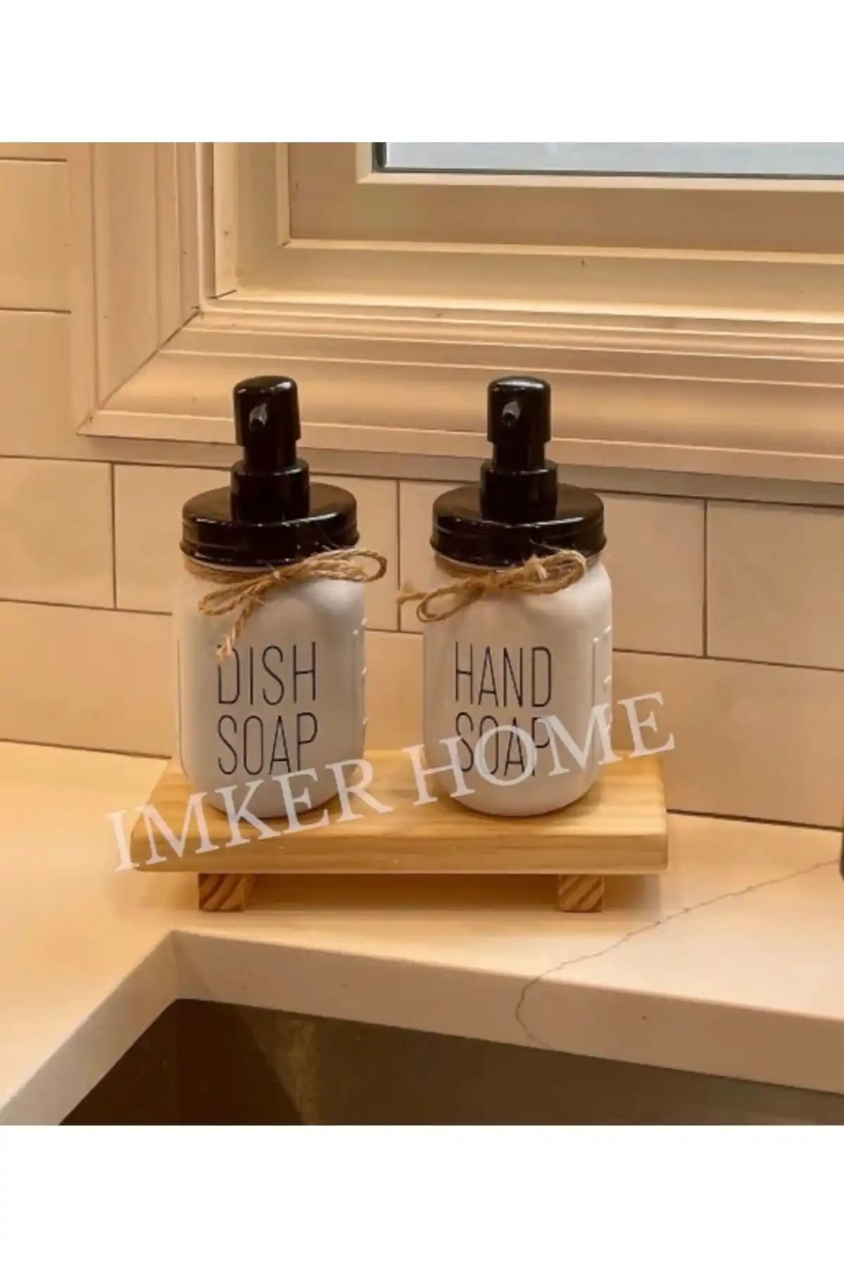 İmker Home Dekoratif Ahşap Stand Sunum Tahtası Mutfak Düzeni ve Estetik İçin Şık Bir Seçenek