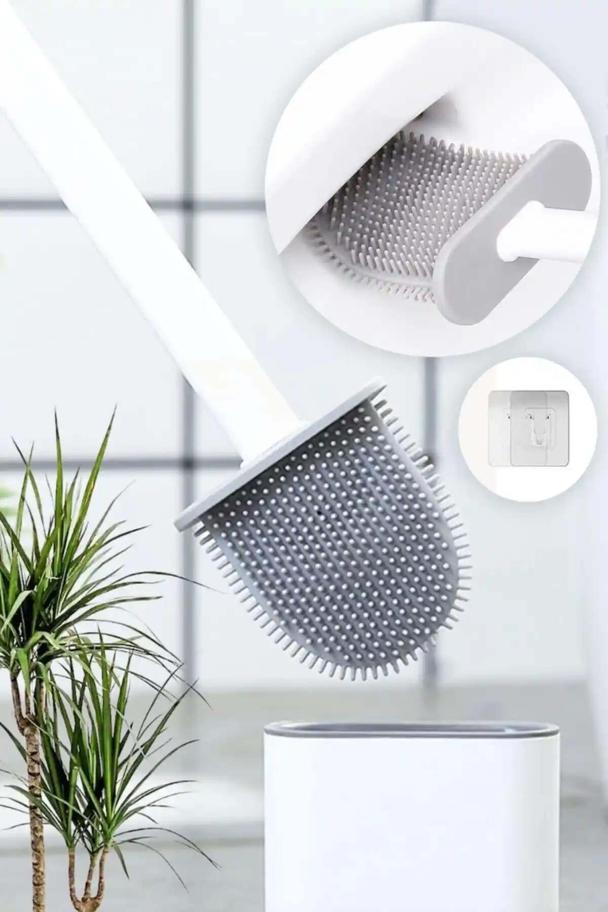 Lilya Home Silikon Beyaz Tuvalet Fırçası: Modern ve Hijyenik Temizlik Çözümü