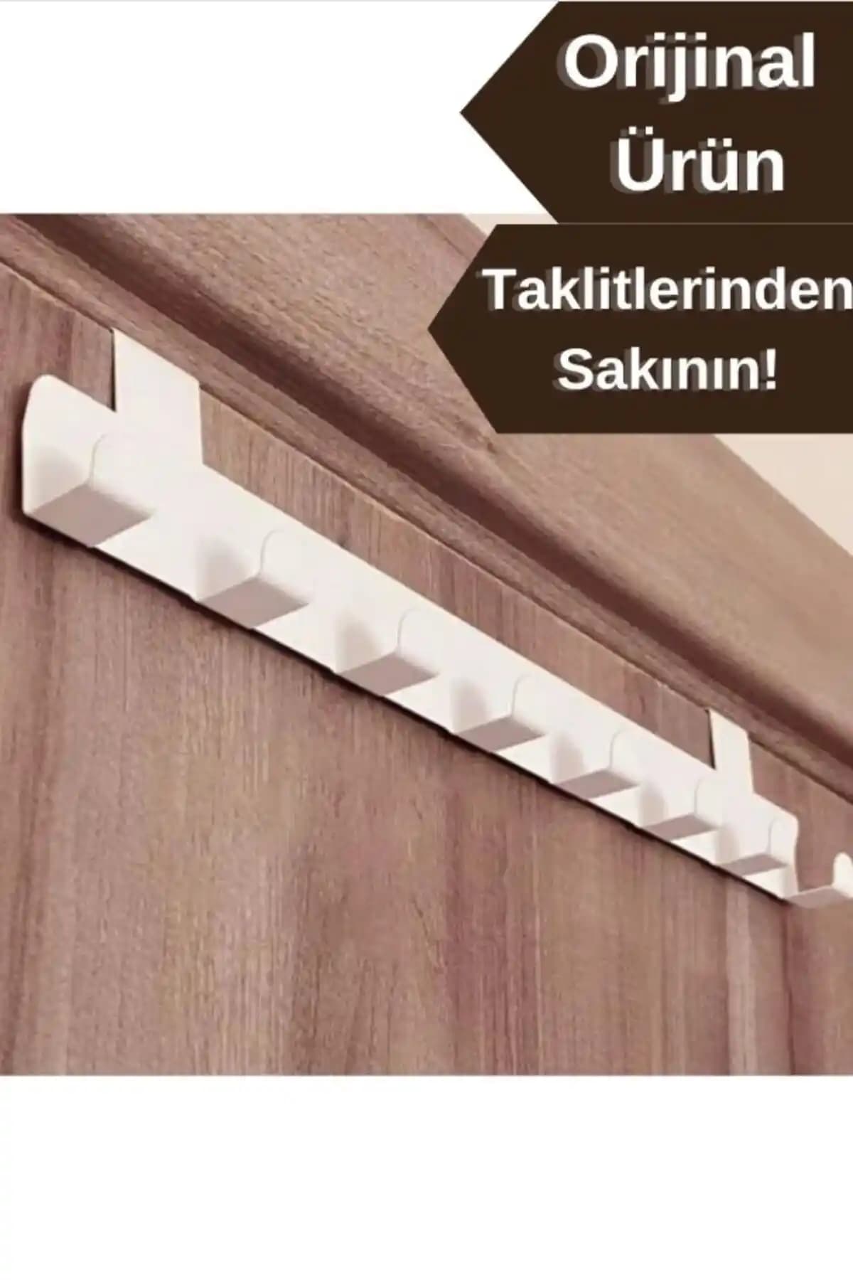 Modern ve Dayanıklı Beyaz Amerikan Kapı Arkası Askılık Organizeri