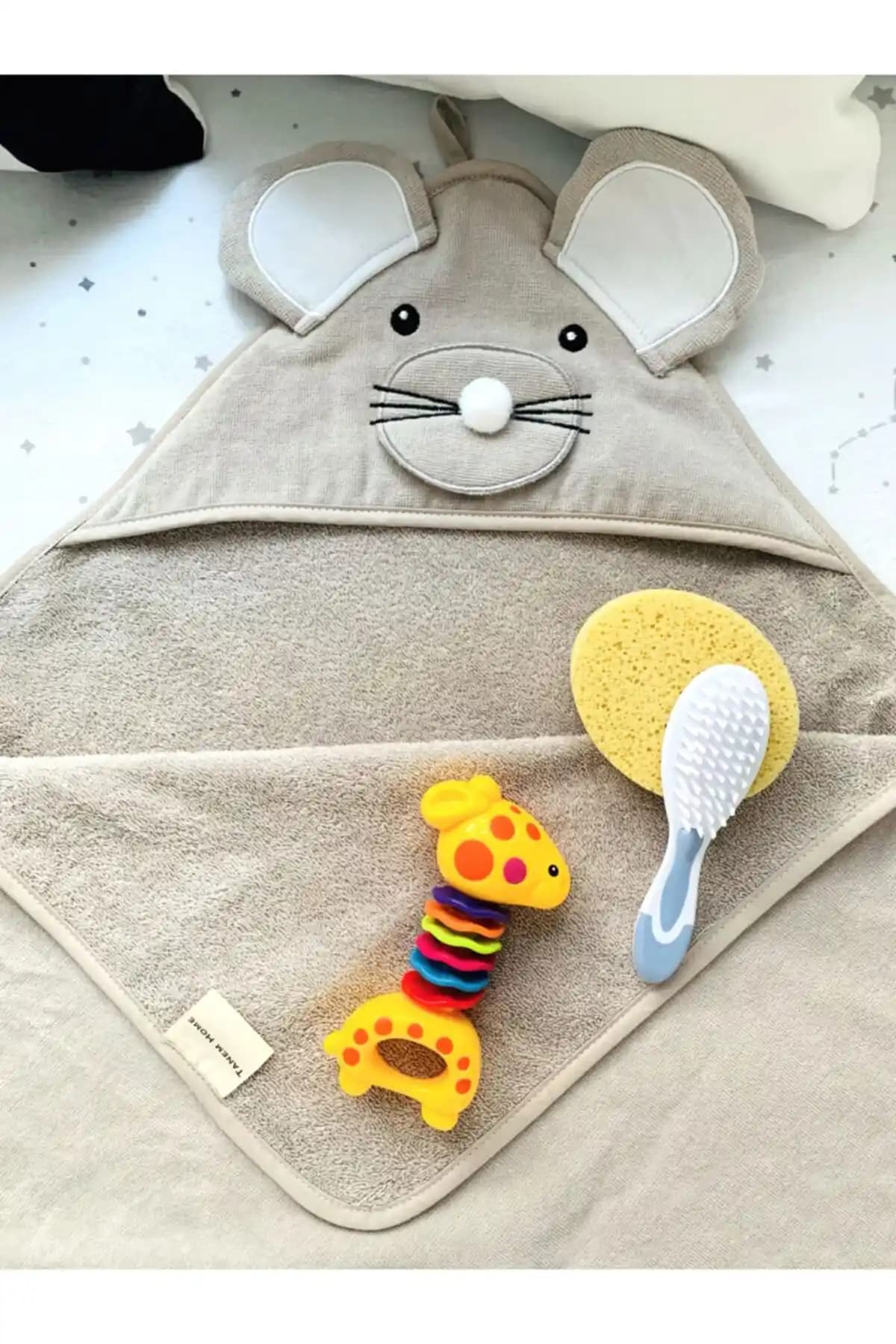 Tanem Home %100 Pamuklu Bebek Havlusu - Yumuşak, Dayanıklı ve Şık Tasarım